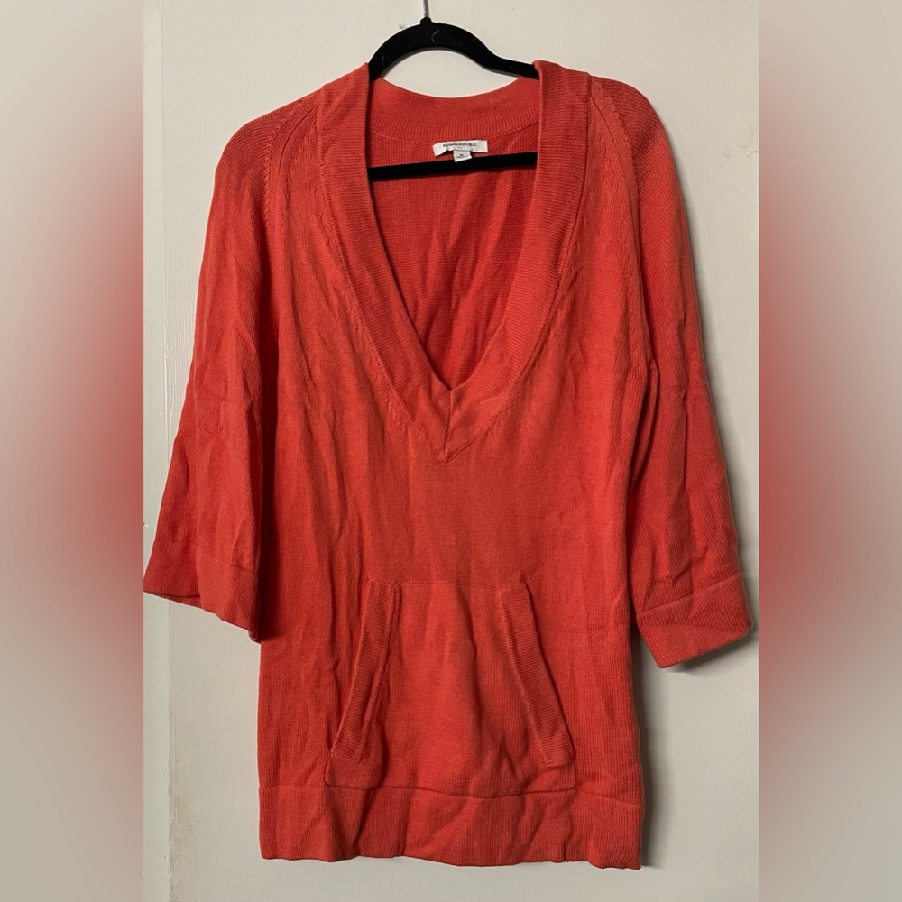 Women's Oversized Orange Sweater